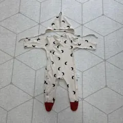 【70サイズ】韓国ベビー服　韓国子供服　ムーンロンパース➕ボンネット　月柄