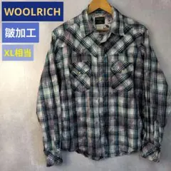 WOOLRICH ウールリッチ チェック ウエスタンシャツ XL相当 長袖シャツ