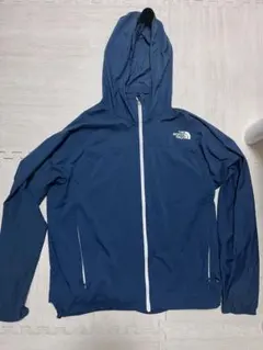 ノースフェイス　ネイビー フード付き ナイロンジャケット