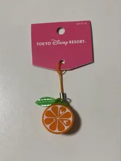 東京ディズニーリゾート　フルーツ　オレンジ　ストラップ　お土産