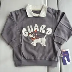 PUREBORN ピュアボーン 襟付き スウェット トレーナー グレー 110