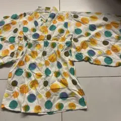 マリアージュ　キッズ子供服110 甚平　女の子用　オシャレ子供用かんたん浴衣