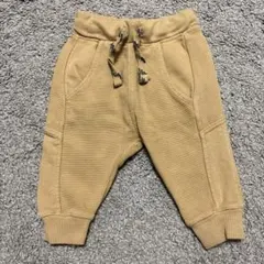 ZARA ベージュ リブ編みパンツ 6-9ヶ月