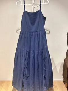無印良品 キャミワンピース ネイビー S