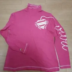 VIVA　HEART　ピンク ハートデザイン 長袖シャツ　42