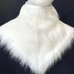 ケモノ着ぐるみ用 取り外し可能なふわふわ襟