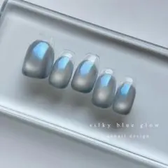 ［38］ネイルチップ クリアフレンチ マグネットネイル 夏 うるうる うる艶