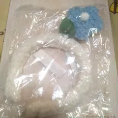 カチューシャ 花 水色 ブルー もこもこ 韓国風