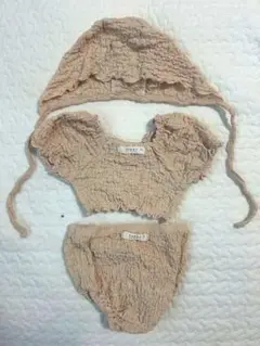 キッズ水着 帽子付き　80サイズ　anggo