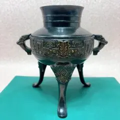 薄端 唐銅 花器 生け花 華道具 共箱付き 金谷浄雲 - メルカリ