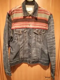 DENIM＆SUPPLY　ネイティブ織り柄　ダメージデニムジャケットのサムネイル