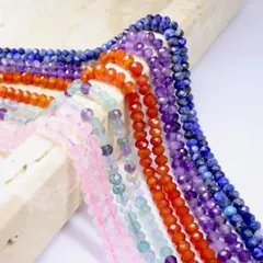 G-362 天然保証！ボタンカット連材 3～4㎜ 5種