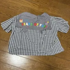 最終値下げ　Disney 100周年 チェック柄半袖シャツ 110