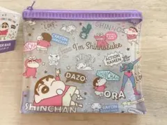 クレヨンしんちゃん　ミニフラットポーチ♪新品未使用品