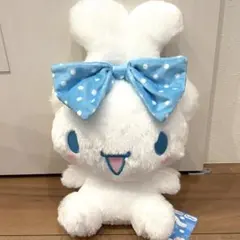 シナモロール　大きなリボンみみむすびBIGぬいぐるみ〜ドットリボン〜のサムネイル