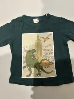 petit main 恐竜プリント Tシャツ 80