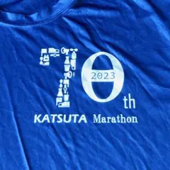 人気 長袖 勝田マラソン 2023 Tシャツ Ｌサイズ ミズノ 紺 ネイビー