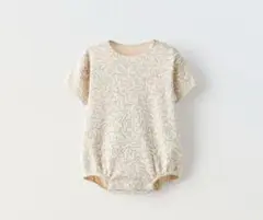 Zara ザラ　バードプリントロンパース