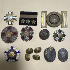 ⊞ドイツ軍＊ミニチュア3連勲章スティックピン＊私服ジャケット襟用