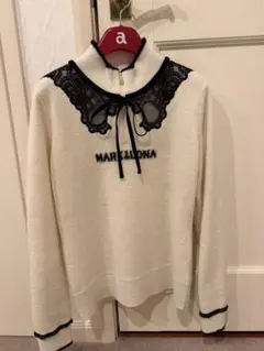 本物 ドルチェ&amp;ガッバーナ パール装飾 長袖 ニット セーター 38 ドルガバ DOLCE&GABBANA - 本物 ドルチェ&ガッバーナ パール装飾 長袖 ニット