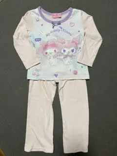 マイメロ クロミ　光るパジャマセット 100cm