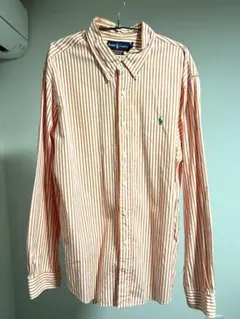 Ralph Lauren オレンジストライプ長袖シャツ