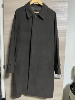 ダークグレー チェスターコート 5つボタン