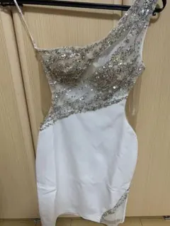 エンジェルアール　キャバドレス サイドシースルーワンショルダードレス