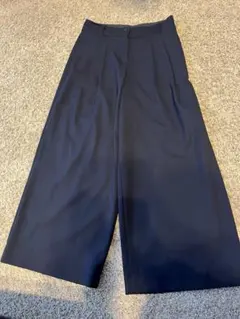 NATURAL BEAUTY BASIC ★ネイビー ワイドパンツ★M春夏向