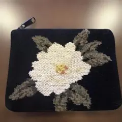 Hotman　花刺繍の薄型ポーチのサムネイル