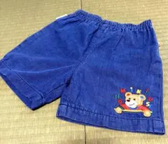 ミキハウス 刺繍クマ ハーフパンツ 100cm