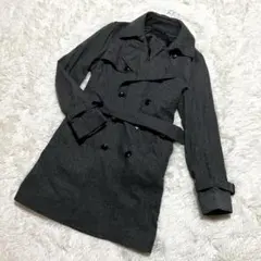 グリーンレーベルリラクシング トレンチコート M グレー