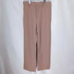 【FLASHBLUE】レディースパンツ　しまむら　きれいめ　茶色　薄地　M
