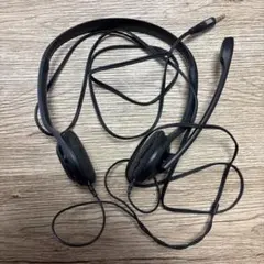 有線ヘッドセット ブラック