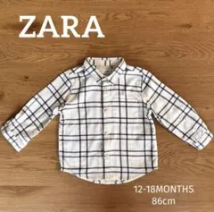 ZARA Baby 長袖シャツ　チェック 86cm