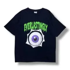 EVERLASTINGLY ゲゲゲの鬼太郎 目玉おやじ Tシャツ ブラック