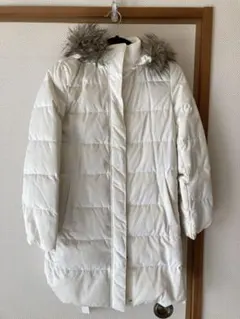 ダウンコート　ユニクロ　UNIQLO 白　S