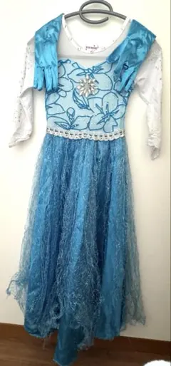 エルサ　ディズニー　プリンセス　ドレス　130cm 使用回数一度のみ　お得　青