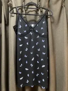 H＆M レディースキャミソールワンピース ☆蝶柄 Lサイズ☆新品未使用