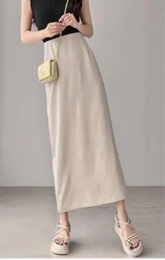 GRL バックスリットタイトスカート gm725 ベージュ