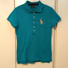 Ralph Lauren Sport ターコイズ 半袖ポロシャツ XS