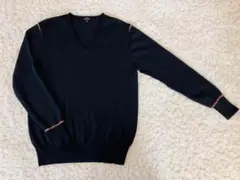 美品）ポール スミス・ウール100%Vネック薄手ニット