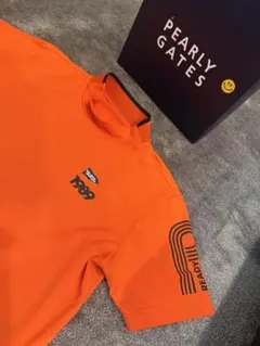 PEARLY GATES モックネックシャツ オレンジ美品