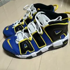 Nike スポーツシューズ ハイカット 青/黒/黄 モアテンスニーカー