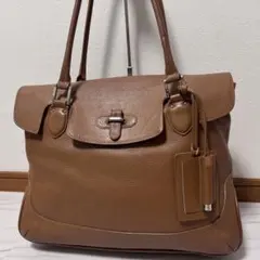 極美品】ペッレモルビダ トートバッグ レザー グレージュ A4収納可 