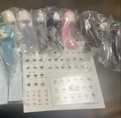 【8月16日迄】眠光Mofu　植毛ヘッド　ヘア　9点　デカール　特1/6 bjd