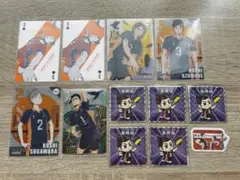 ハイキュー 烏野(東峰旭多め) 紙類 12枚セット まとめ売り