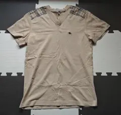 BURBERRY LONDON Vネック Tシャツ チェック柄切替のサムネイル