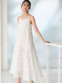 MERCURYDUO カットジャガードベア付キャミワンピース