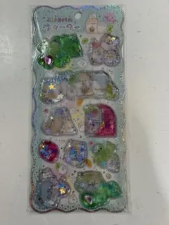 クーリア 国内正規品 キラリンウォーターシール ハムスター グリーン＆ピンク